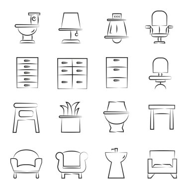 Web simgeler kümesi. vektör çizim    