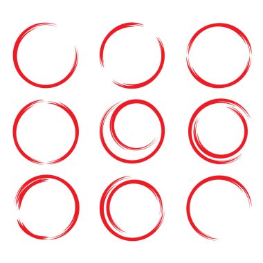 el çizilmiş marker elemanları, sadece vektör illüstrasyon