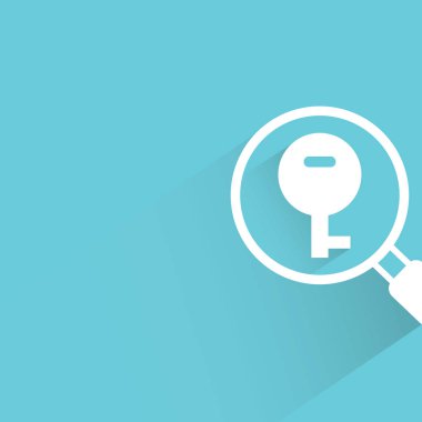 iş kavramı, anahtar arama vektör illüstrasyon 