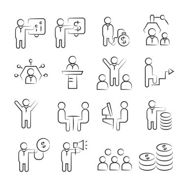 Web simgeler kümesi. vektör çizim    