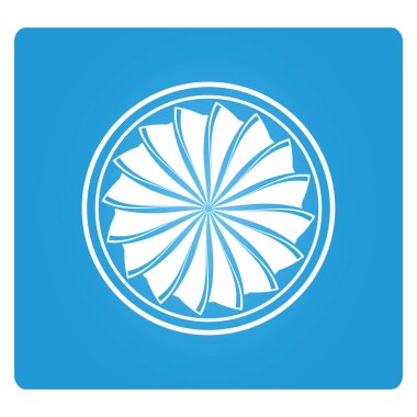 Türbin simgesinin vektör çizimi