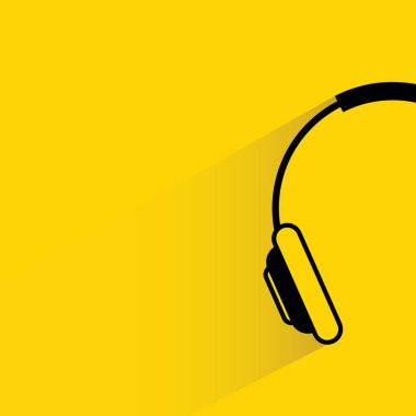 Web simgesi. Kulaklıkların vektör çizimi