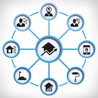 Web simgeler kümesi. vektör çizim      