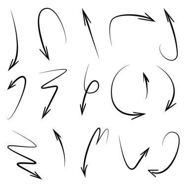 oklar vektör çizim