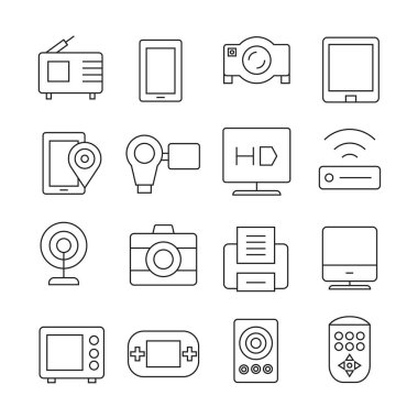 Web simgeler kümesi. vektör çizim      