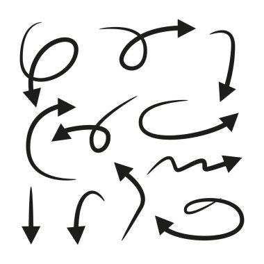 oklar vektör çizim