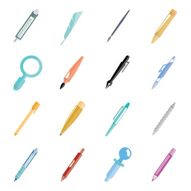 çizim araçlarının vektör illüstrasyonu