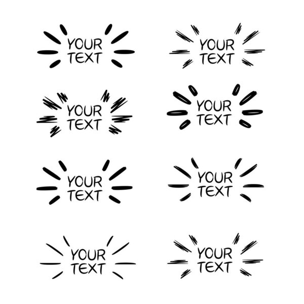 векторная иллюстрация шаблона для текста
