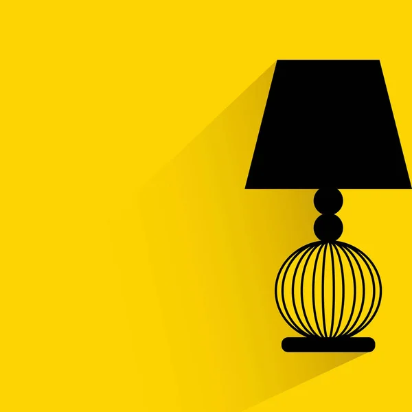 Web Symbol Vektor Illustration Der Lampe — Stockvektor