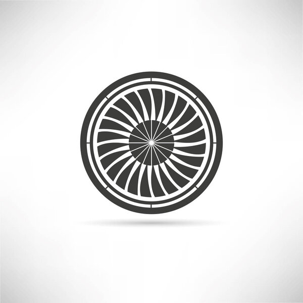 Vector illustration of turbine icon