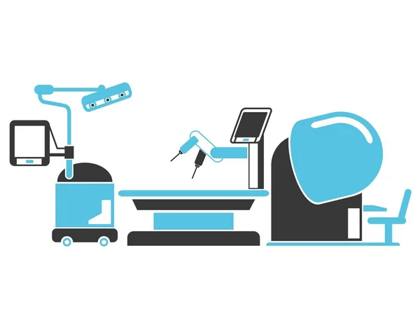 Ikona Sieci Ilustracja Wektorowa Ramion Robotów — Wektor stockowy