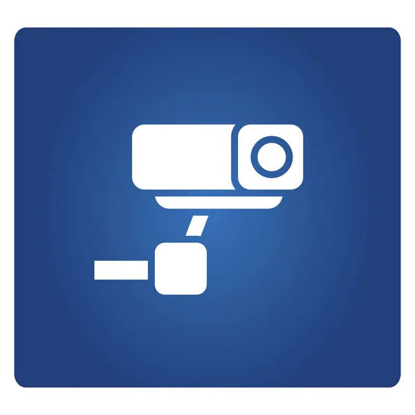 Illustration Vectorielle Signe Avertissement Cctv — Image vectorielle