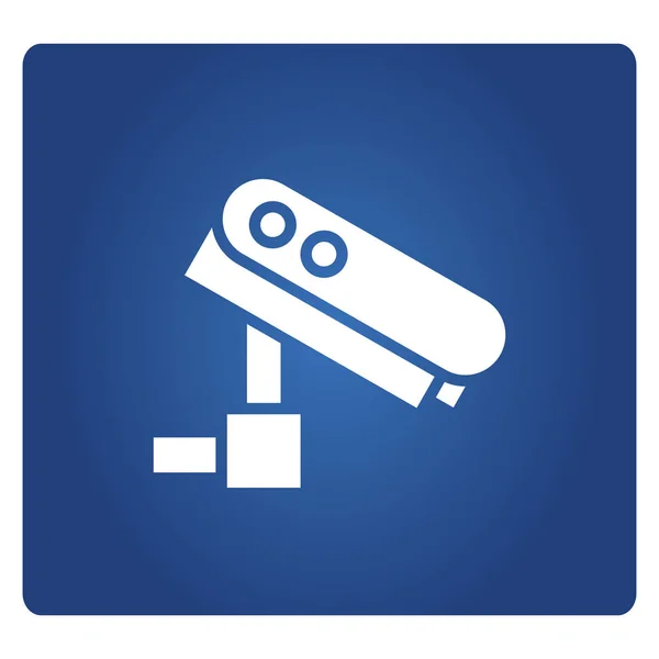 Ilustración Vectorial Señal Advertencia Cctv — Vector de stock