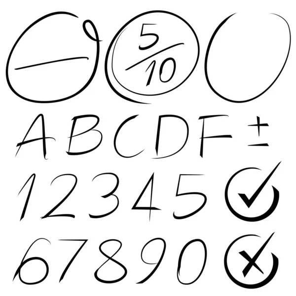 Resultado Del Examen Calificaciones — Archivo Imágenes Vectoriales