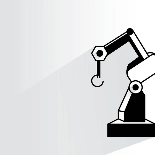 Ikona Ramienia Robota Ilustracja Wektorowa — Wektor stockowy