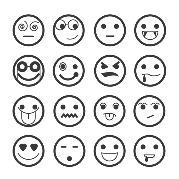 表情符号的矢量插图 — 图库矢量图片