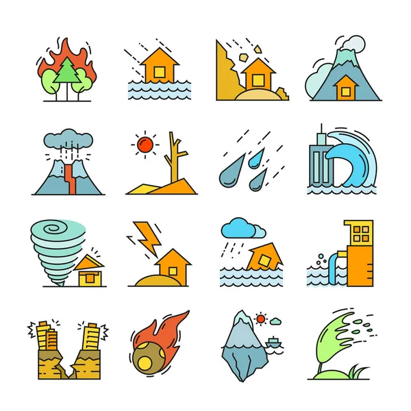 Conjunto Iconos Web Ilustración Vectorial — Vector de stock