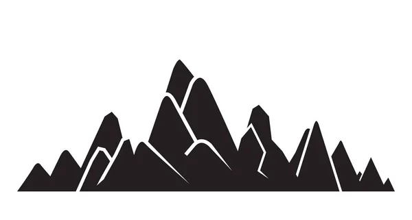 Ilustración Vectorial Montañas Viajes — Vector de stock