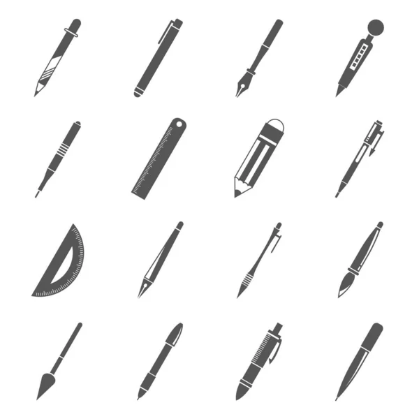 Vector Illustration Draw Tools — Stock Vector