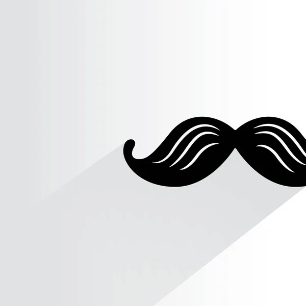Mustache Web Icon Vector Illustration — Stock Vector