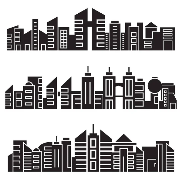 Vector Ilustración Edificios Modernos Ciudad — Vector de stock