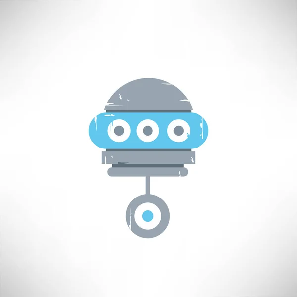 Vector Illustration Robot Icon — Stock Vector