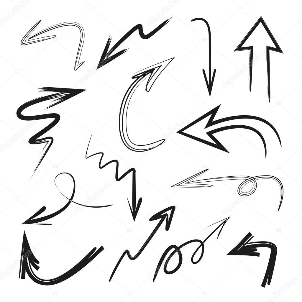 vector illustration of arrows