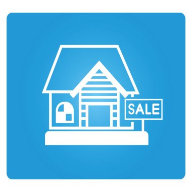 web simgesi, satılık ev vektör illüstrasyon 