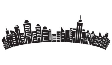 Cityscape binalar vektör Illustration