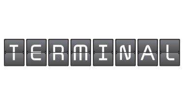 terminalvektör illüstrasyon