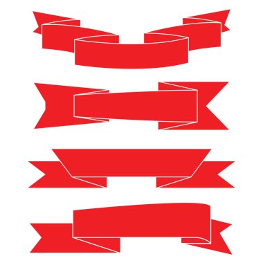 renk şeritler veya afiş kümesi, sadece vektör illüstrasyon