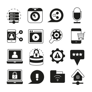 Web simgeler kümesi. vektör çizim 