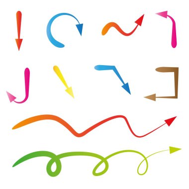 oklar vektör çizim