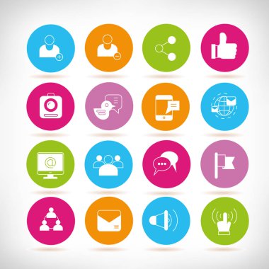 Web simgeler kümesi. vektör çizim  