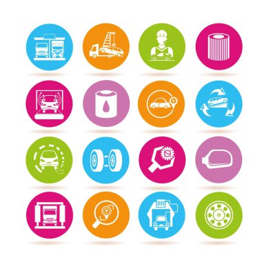 Web simgeler kümesi. vektör çizim 