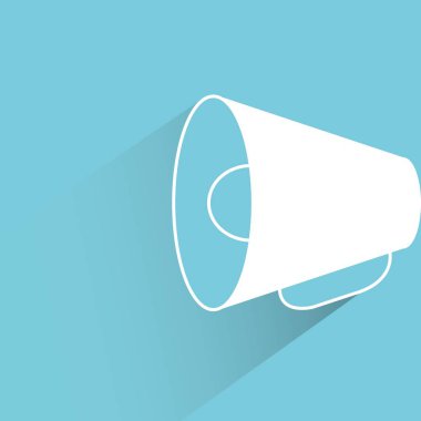 iş kavramı, hoparlör vektör illüstrasyon 