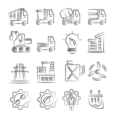 Web simgeler kümesi. vektör çizim    