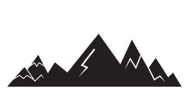 Dağlar vektör Illustration. Seyahat