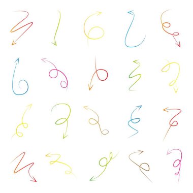 okların vektör illüstrasyonu, set