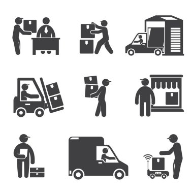 teslim simgeleri kavramının vektör illüstrasyon