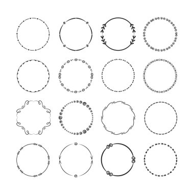 çevrelerin vektör illüstrasyonu, simgeler