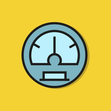 gauge web simgesi vektör illüstrasyonu 