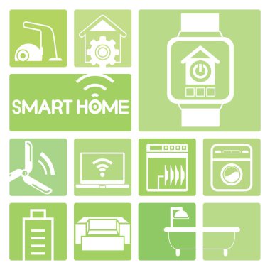 Vektör illüstrasyon. akıllı ev konsepti
