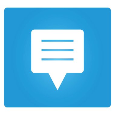 İş konsepti. Sohbet balonu vektör illüstrasyon