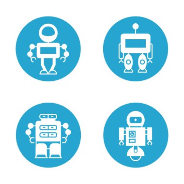 Modern robotlar vektör Illustration