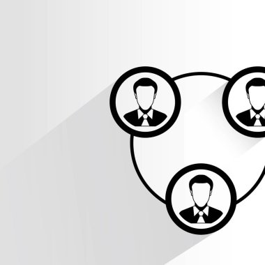 Ağ kavramı vektör çizim