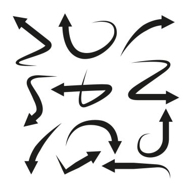 oklar vektör çizim