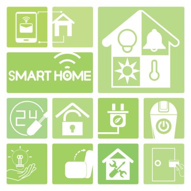 Vektör illüstrasyon. akıllı ev konsepti