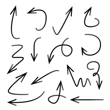 oklar vektör çizim