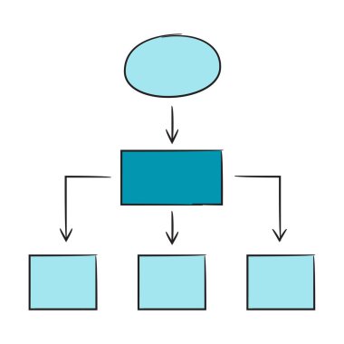 hiyerarşi kabarcıkları vektör illüstrasyon